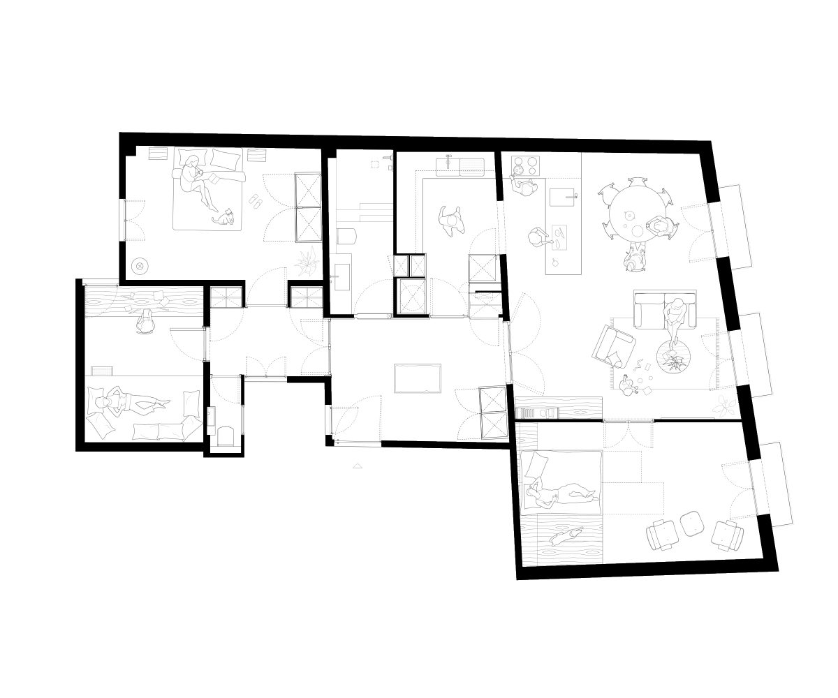 Jofre Roca Taller Arquitectura Barcelona Escudellers planta