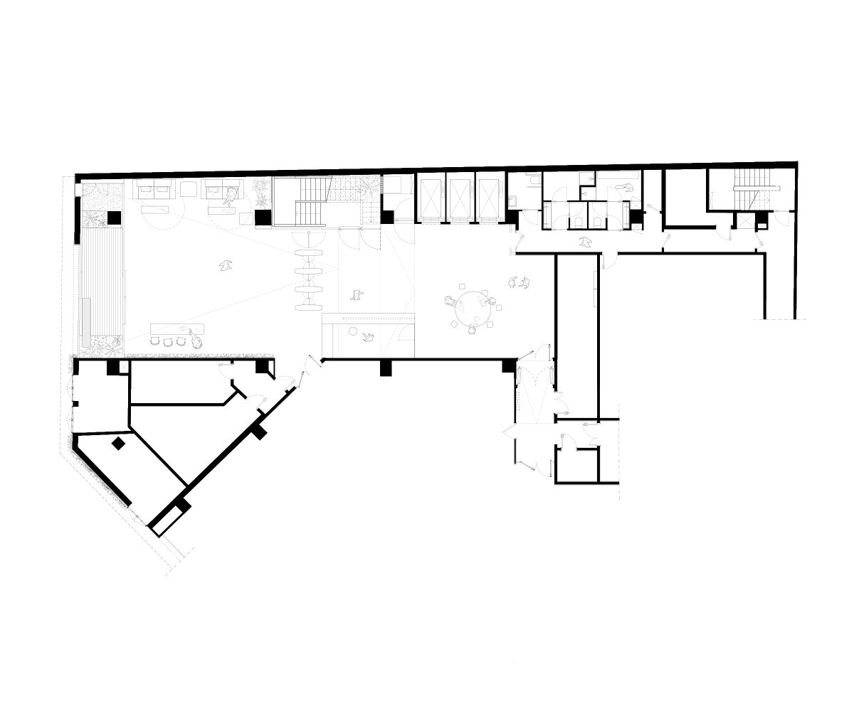 Jofre Roca Taller Arquitectura reforma edifici oficines 22@ Barcelona planta