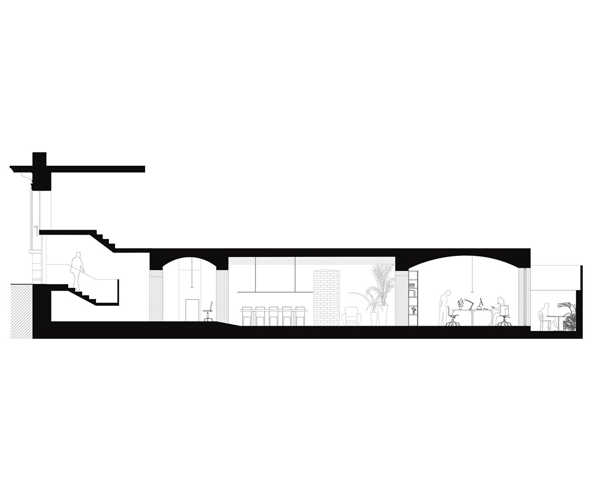 Jofre Roca Taller Arquitectura Carner Barcelona secció escala
