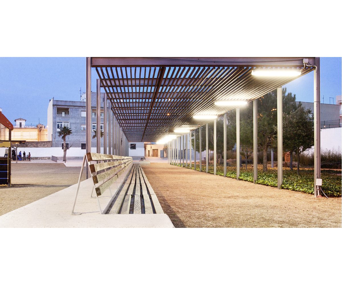 Jofre Roca Taller Arquitectura Barcelona Maria Martori Park pergola llum