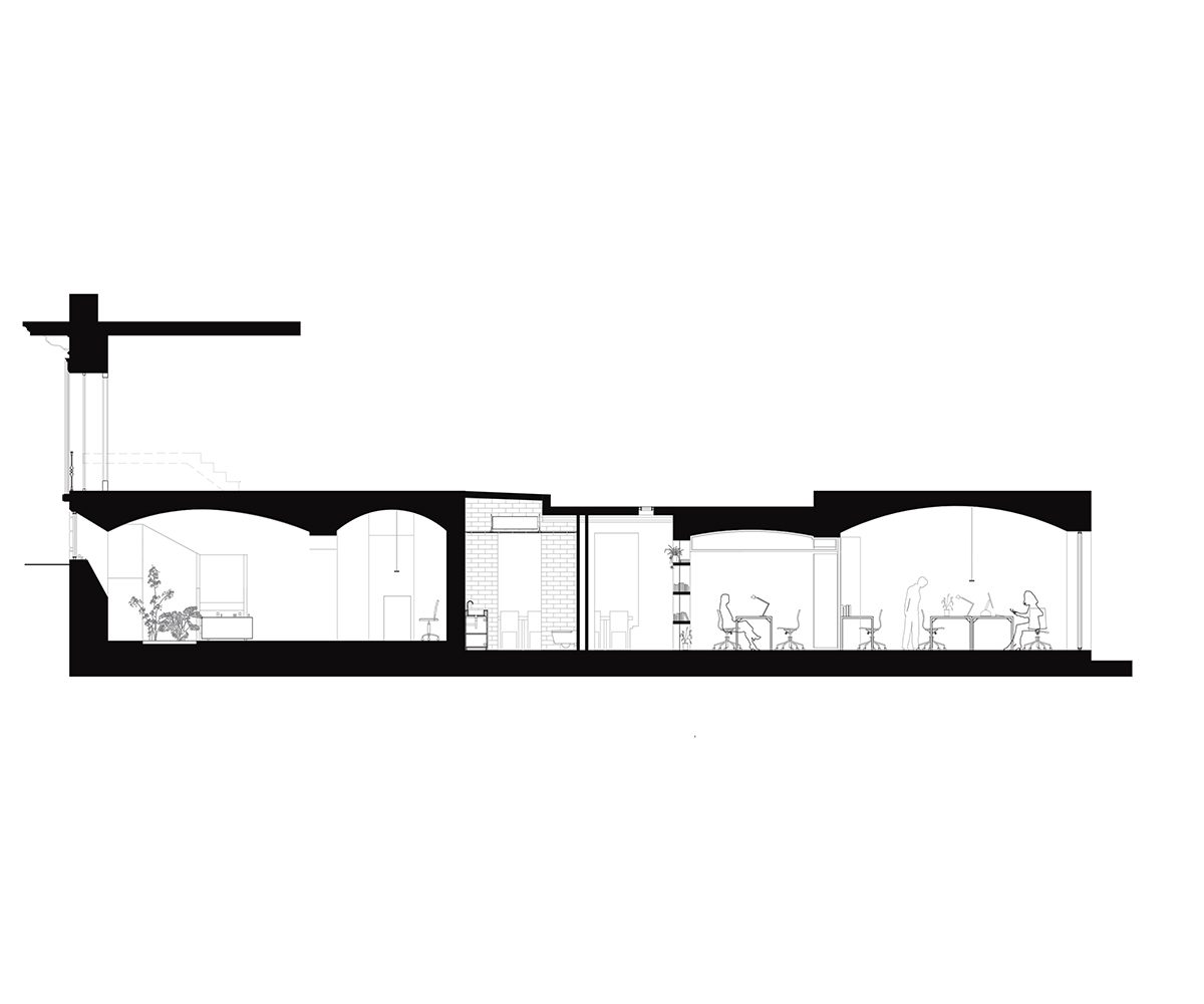 Jofre Roca Taller Arquitectura Carner Barcelona planta secció