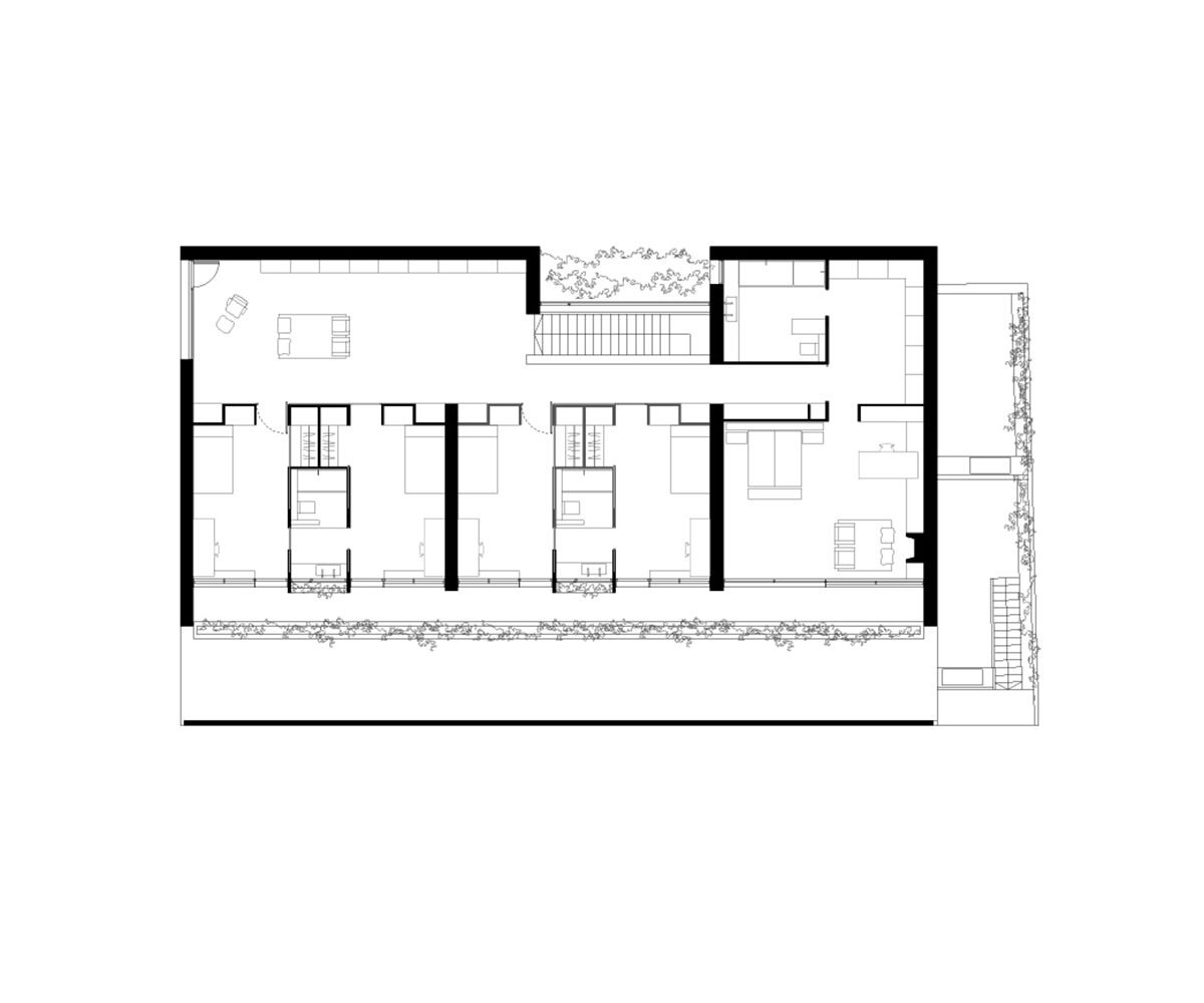 Jofre Roca Taller Arquitectura casa SV Barcelona planta primera