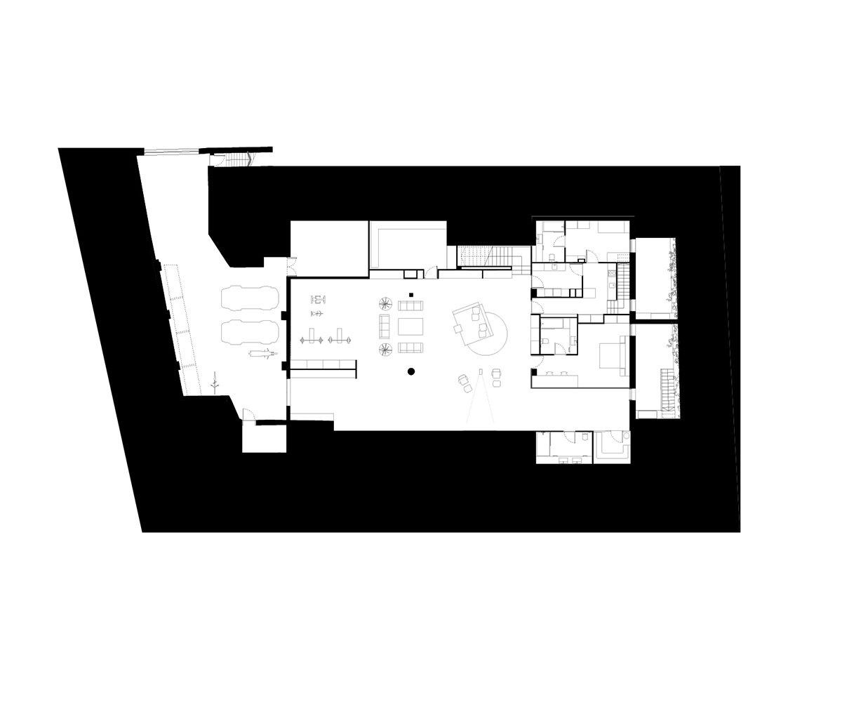 Jofre Roca Taller Arquitectura casa SV Barcelona planta soterrani