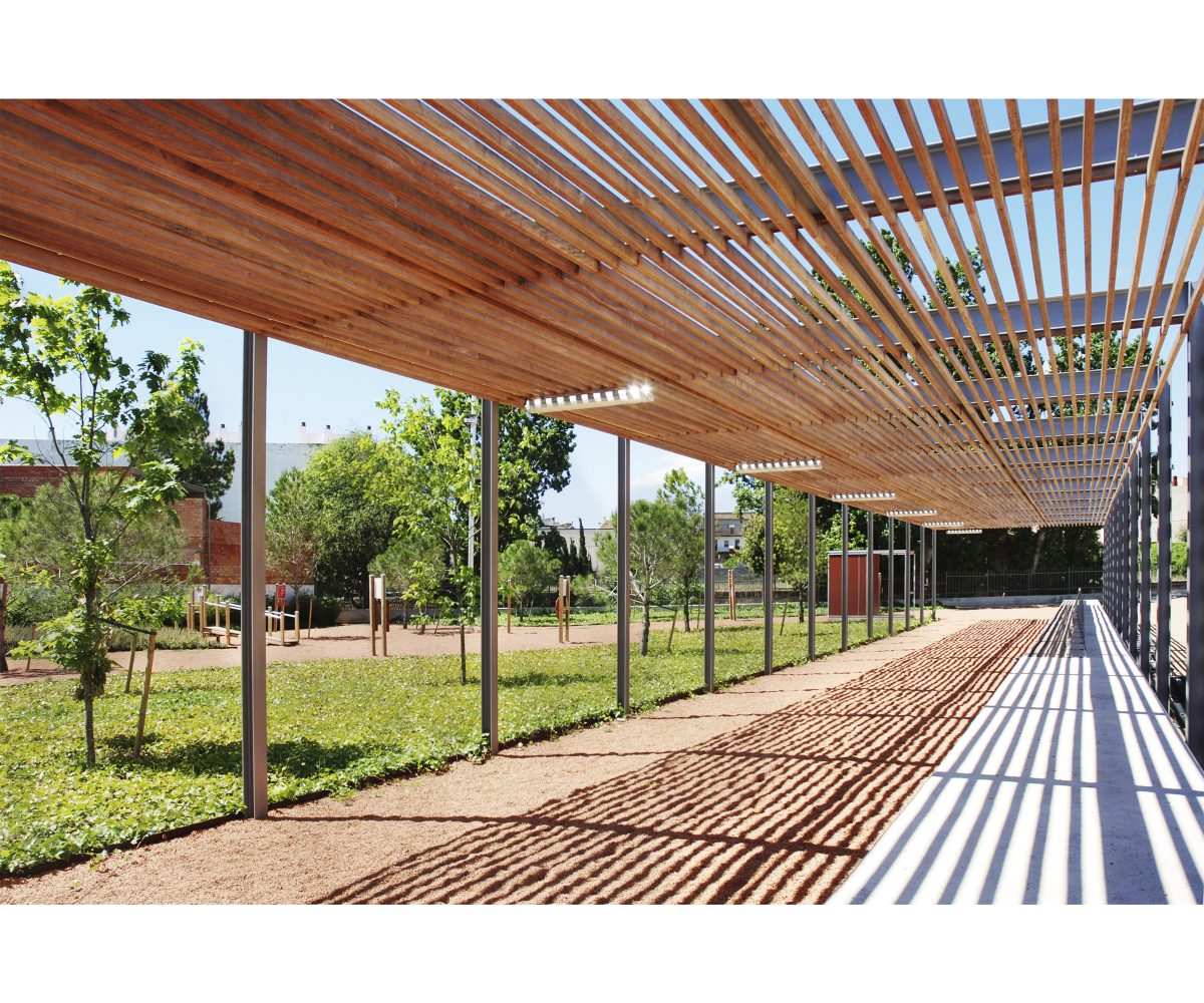 Jofre Roca Taller Arquitectura Barcelona Maria Martori Park pergola fusta