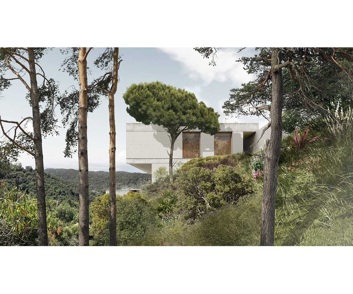 Jofre Roca Taller Arquitectura casa La Floresta Sant Cugat Barcelona vista lateral